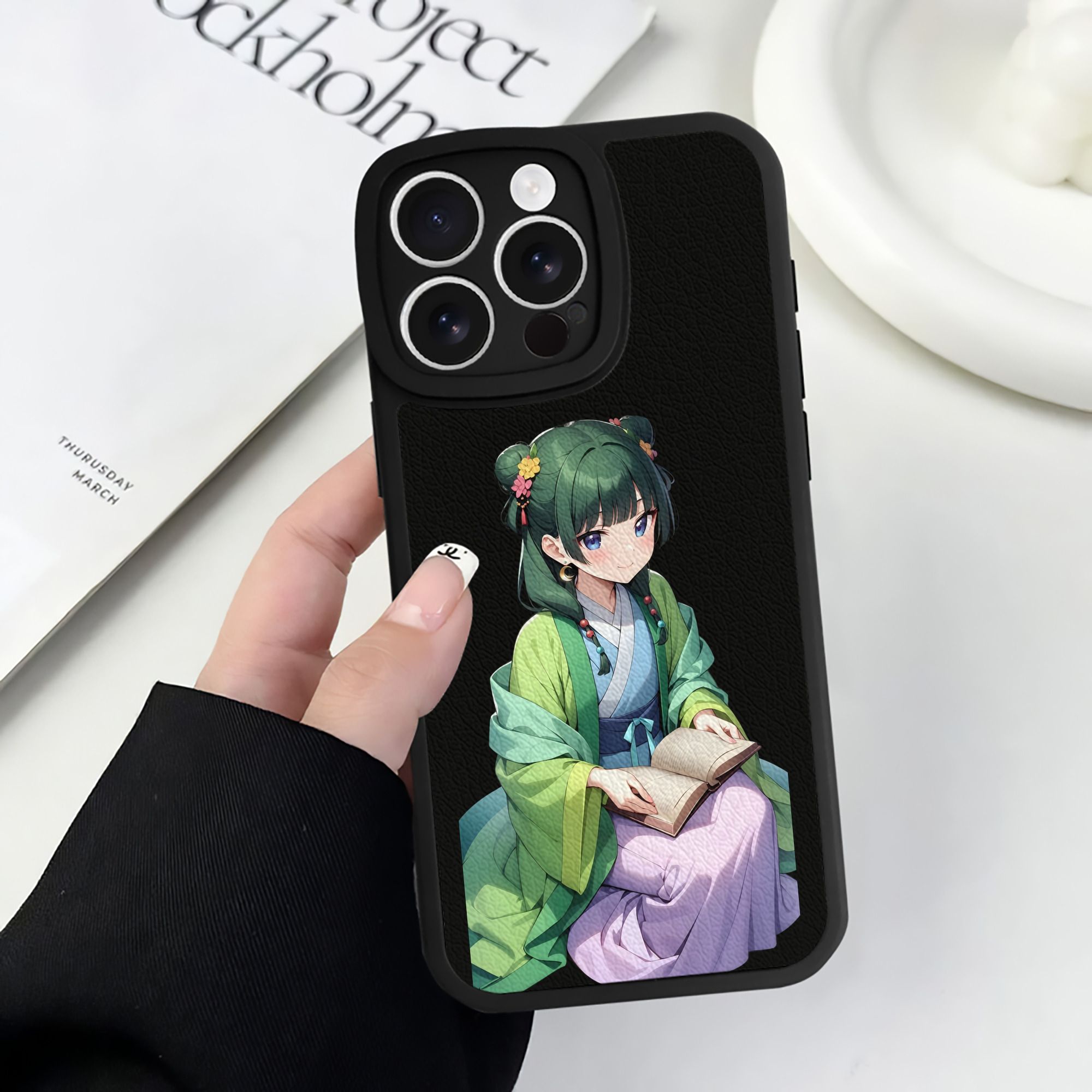 薬屋のひとりごと The Apothecary Diaries 【iPhone 16シリーズ対応】シリコンスマホケース（レザー調） 材質：シリコン